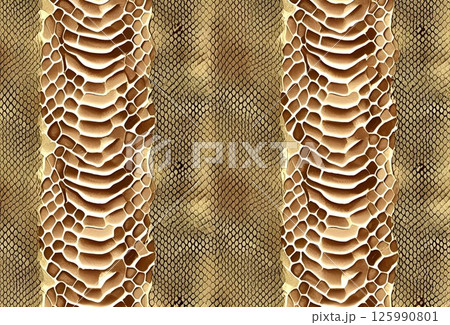 ヘビ皮の背景テクスチャー 125990801