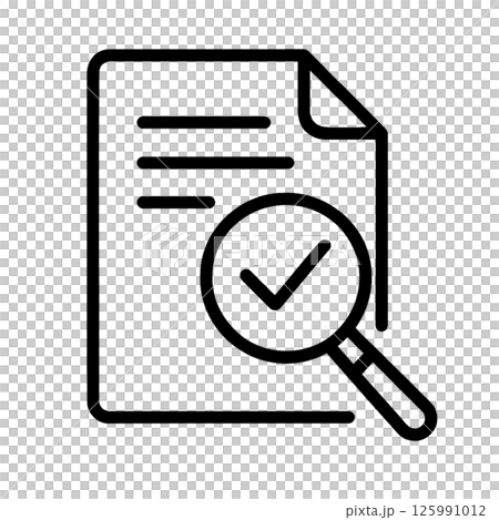 確認済みファイルの線画アイコン、ドキュメント、イラスト、素材、背景なし 確認済みファイルの線画アイコン、ドキュメント、イラスト、素材、背景なし 125991012