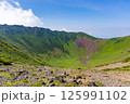 盛夏の羊蹄山の火口を見下ろす① 125991102