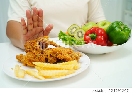Junk food no good health eating for diet. Junk food no good health eating for diet. 125991267