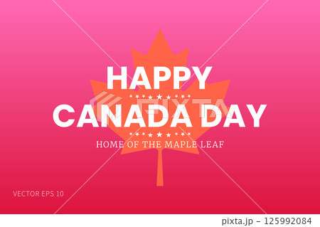 Canada Day Maple Leaf Greeting Canada Day Maple Leaf Greeting 125992084