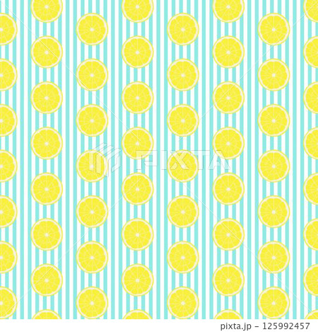 背景パターン:レモン_輪切り_ストライプ 背景パターン:レモン_輪切り_ストライプ 125992457