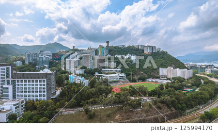 View of a University Campus with Lush Nature and Architecture May 4 2025 125994170
