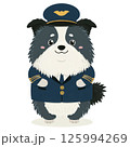 パイロットの服装をした犬 125994269