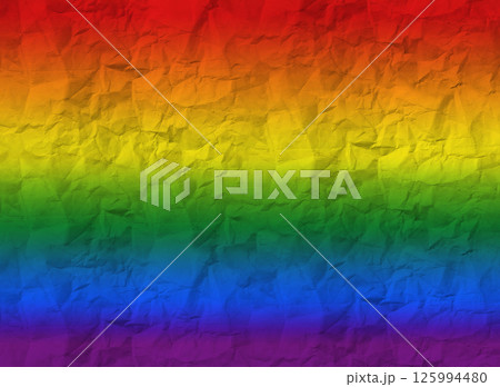 Crumpled rainbow-colored paper with textured grunge effect, representing the LGBT flag. Aged, rustic Crumpled rainbow-colored paper with textured grunge effect, representing the LGBT flag. Aged, rustic 125994480