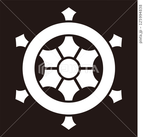 家紋　輪宝 125994838