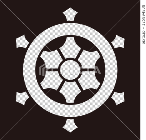 家紋　輪宝 125994838