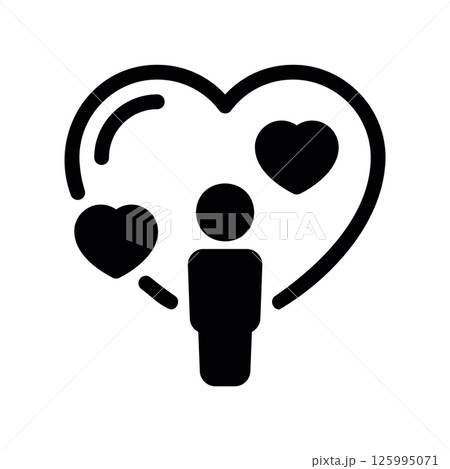 Icon Representing Health, Wellness, and Community Care 125995071
