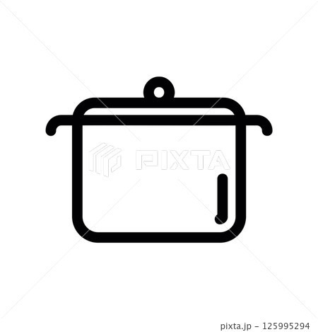 Alternate Outline Design of a Kitchen Cooking Pot with Closed Lid Alternate Outline Design of a Kitchen Cooking Pot with Closed Lid 125995294