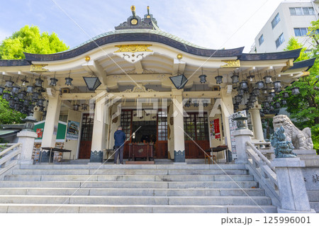 難波八阪神社　拝殿 125996001