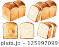 食パンのセットイラスト 125997099