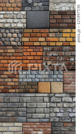 Brick Wall Textures: A Visual Library of Brick and Stone Patterns 125997536