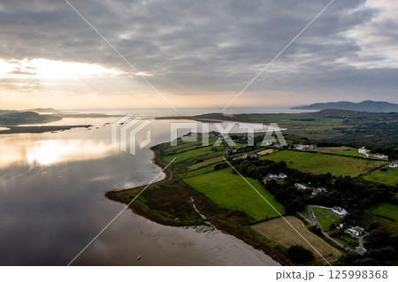 Aerial of Cor and Cullion by Lettermacaward, County Donegal, Ireland Aerial of Cor and Cullion by Lettermacaward, County Donegal, Ireland 125998368