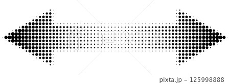 Round halftone double arrow Round halftone double arrow 125998888