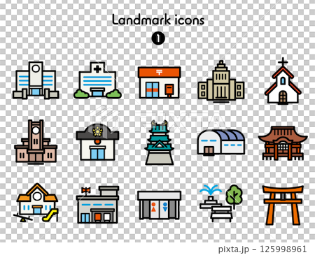 Simple Icon Collection Map 1 125998961