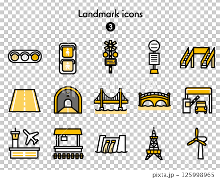 Simple Icon Collection Map 3 Simple Icon Collection Map 3 125998965