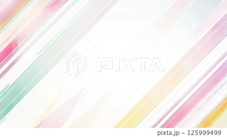 パステルカラーの斜めのストライプ背景 125999499