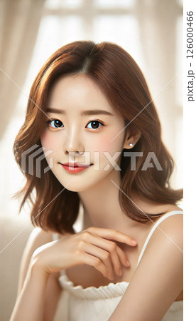 ドレスアップした女性 126000466