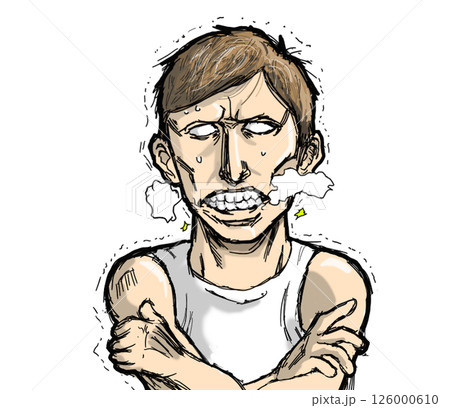 寒がる男性 126000610