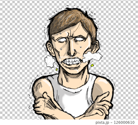 寒がる男性 126000610