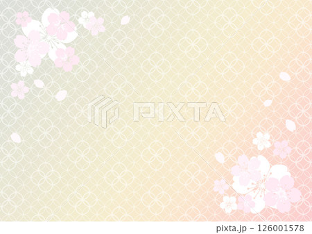 和柄の背景 和柄の背景 126001578