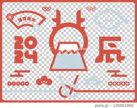 日本のお正月のアイコンとイラスト素材 126001866