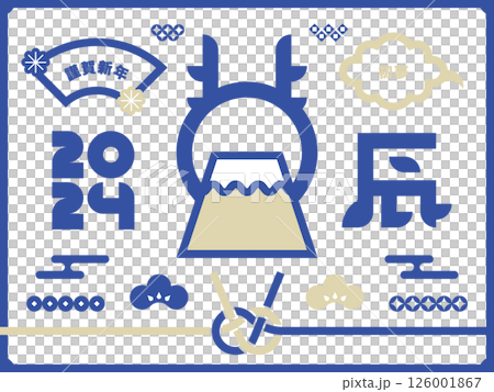 日本のお正月のアイコンとイラスト素材 126001867