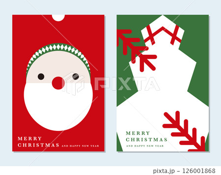 クリスマスのグリーティングカード 126001868