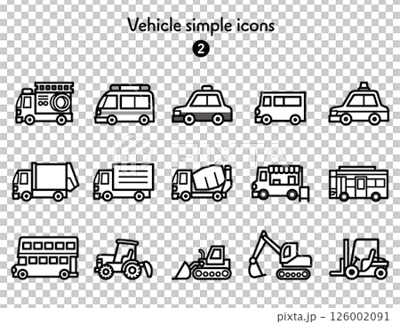 Simple Icon Collection Vehicles 2 126002091