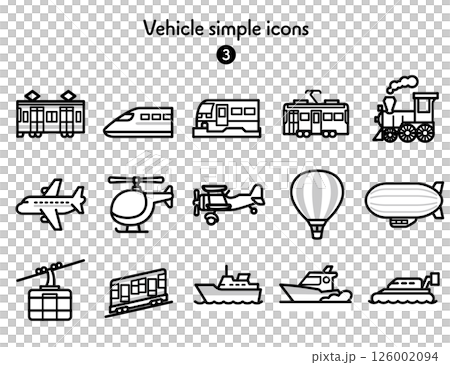Simple Icon Collection Vehicles 3 126002094