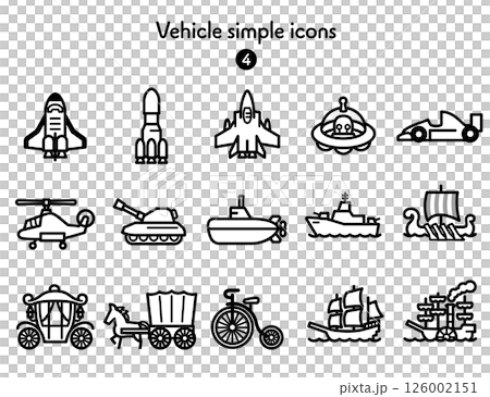 Simple Icon Collection Vehicles 4 126002151
