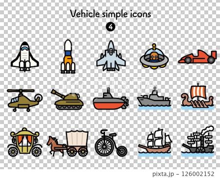Simple Icon Collection Vehicles 4 126002152
