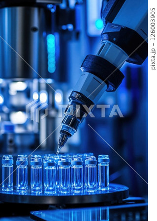 Advanced robotic precision in laboratory automation for innovative scientific research and high-tech pharmaceutical analysis Advanced robotic precision in laboratory automation for innovative scientific research and high-tech pharmaceutical analysis 126003905