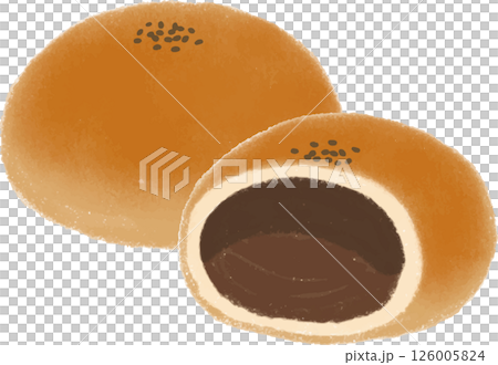手繪豆沙包插圖 126005824