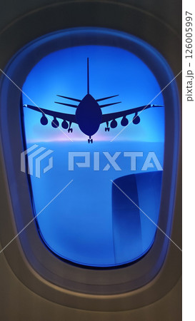 flying plane as air transportation travel 126005997