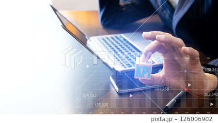 KPI key performance indicator business technology concept. KPI key performance indicator business technology concept. 126006902