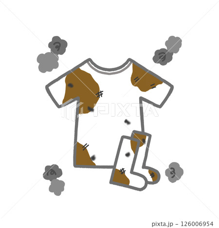 汚れた衣類 126006954