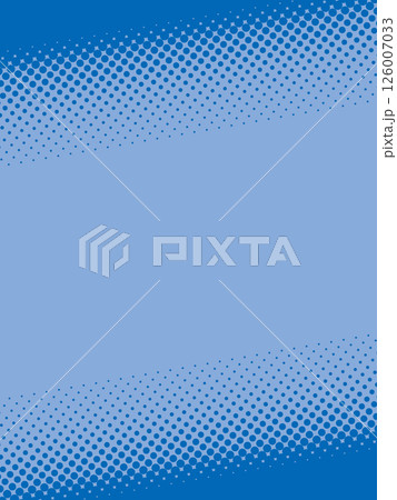 大から小に大きさが変わる青のドット柄 126007033