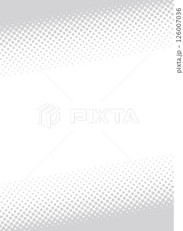 大から小に大きさが変わる白のドット柄 126007036