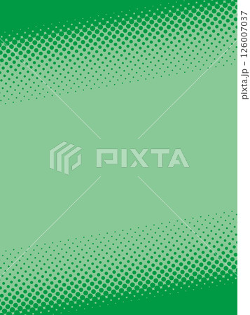 大から小に大きさが変わる緑のドット柄 126007037