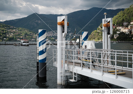 Pier on Lake Como in Italy 126008715