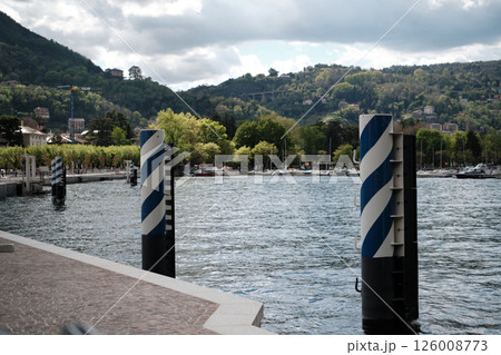 Pier on Lake Como in Italy 126008773