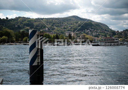 Pier on Lake Como in Italy 126008774