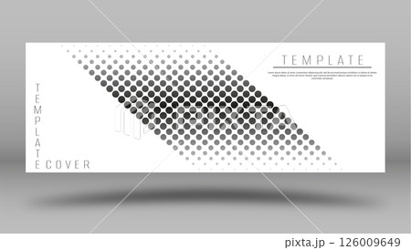 Monochrome design for background, cover, screensaver, website and creative idea. Layout for interior design, corporate style and decorative creativity 126009649