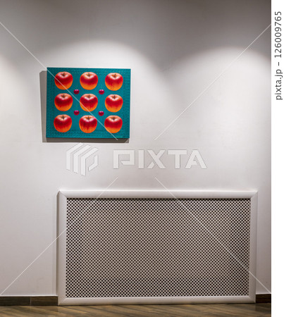 12.12.2024 - Minsk, Belarus -Art works on the display of the exhibition 126009765