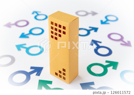 男性専用マンション　男性の多い職場　男性専用物件　オフィス　ビル　不動産　男社会 126011572