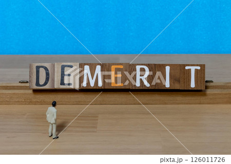 文字ブロック DEMERIT デメリット 文字ブロック DEMERIT デメリット 126011726