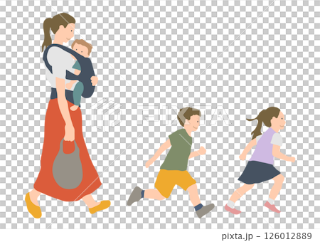 3 Siblings and Mother 126012889