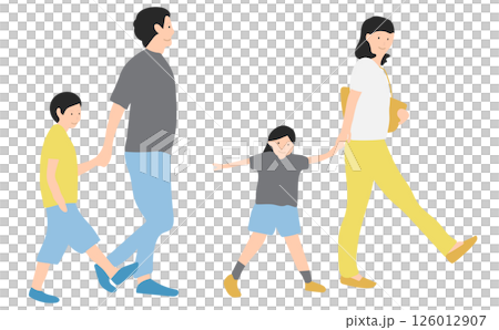 一家四口散步2 一家四口散步2 126012907