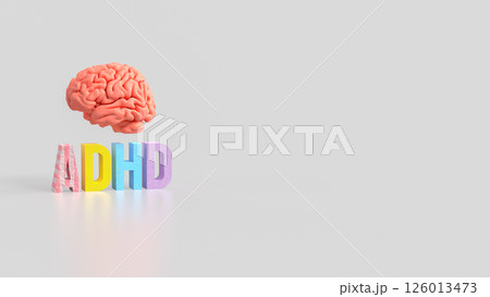 The ADHD multi color for medical and education concept 3d Rendering. The ADHD multi color for medical and education concept 3d Rendering. 126013473